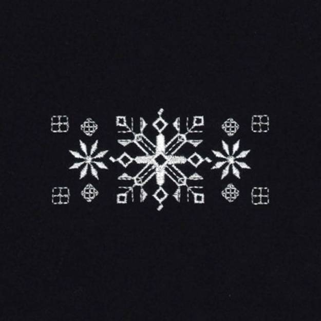 Picture of Decorative Snowflake Machine Embroidery Design