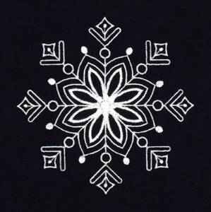 Picture of Snowflake Whitework Machine Embroidery Design