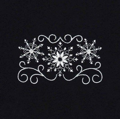 Snowflake Embellishment Machine Embroidery Design
