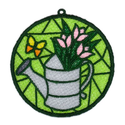 Watering Can FSL Machine Embroidery Design