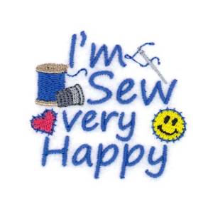 Picture of Im Sew  Happy Machine Embroidery Design