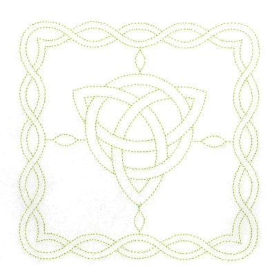 Celtic Rectangle Machine Embroidery Design