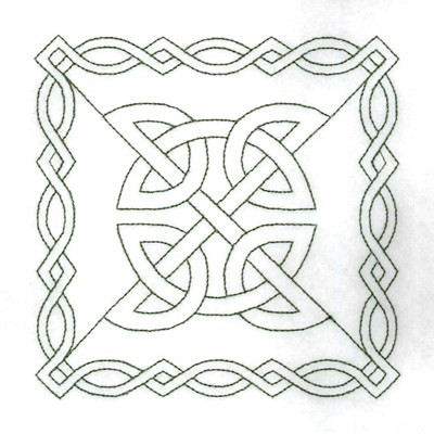 Square Knotwork Machine Embroidery Design