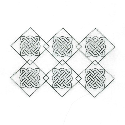 Celtic Diamonds Machine Embroidery Design