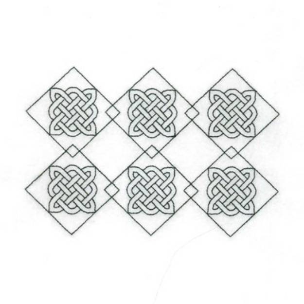 Picture of Celtic Diamonds Machine Embroidery Design