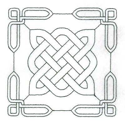 Celtic Block Machine Embroidery Design