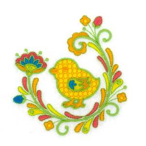 Picture of Jacobean Chick Machine Embroidery Design