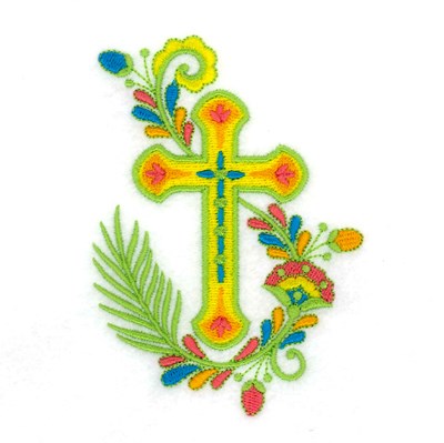 Jacobean Cross Machine Embroidery Design