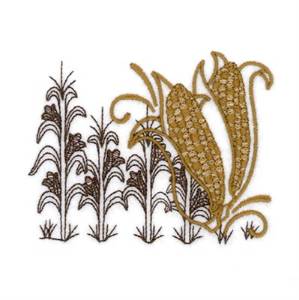 Picture of Corn Stalks Machine Embroidery Design
