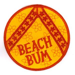 Picture of Beach Bum Coaster Machine Embroidery Design