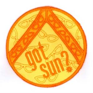 Picture of Got Sun Coaster Machine Embroidery Design