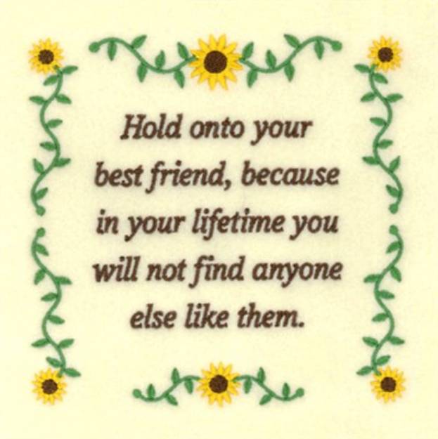 Picture of Best Friends Machine Embroidery Design