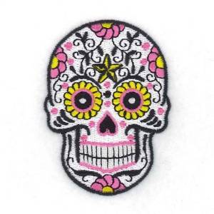 Picture of Star Skull Machine Embroidery Design