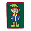 Picture of Christmas Elf With Gift Machine Embroidery Design
