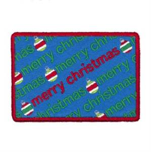 Picture of Merry Christmas Gift Card Holder Machine Embroidery Design