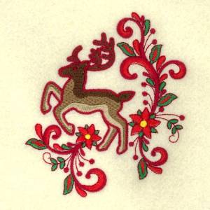 Picture of Jacobean Reindeer  Machine Embroidery Design