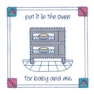 Picture of Pat-A-Cake Oven Machine Embroidery Design