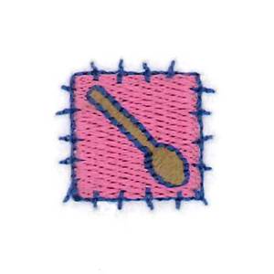 Picture of Spoon Patch Machine Embroidery Design