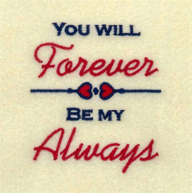 Picture of Love Forever Machine Embroidery Design