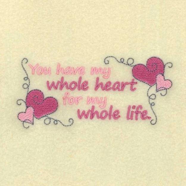 Picture of Whole Heart Machine Embroidery Design