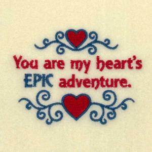 Picture of Hearts EPK Adventure Machine Embroidery Design