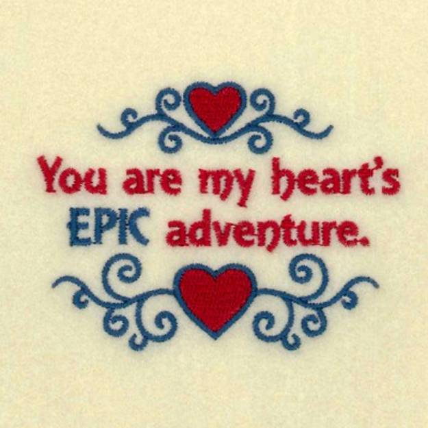Picture of Hearts EPK Adventure Machine Embroidery Design