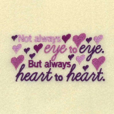 Heart To Heart Machine Embroidery Design