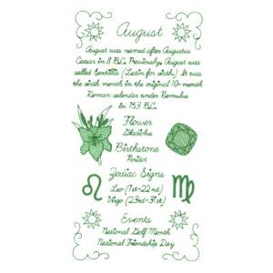 Picture of August DishTowel Machine Embroidery Design