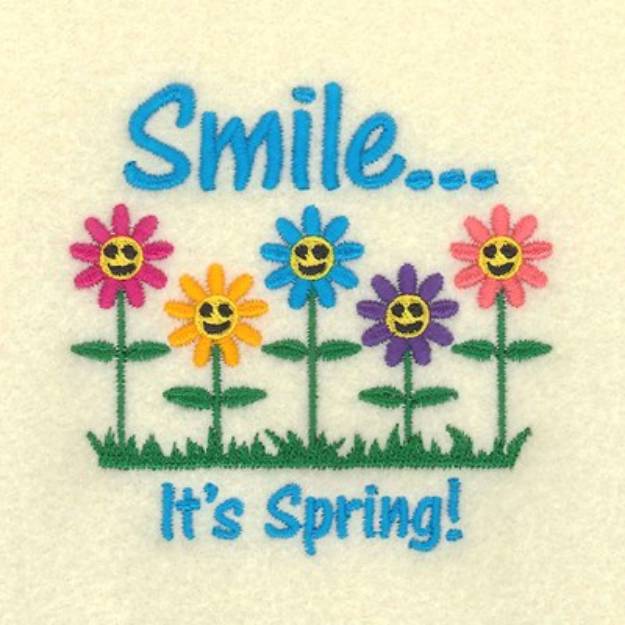 Picture of Smile Its Spring! Machine Embroidery Design
