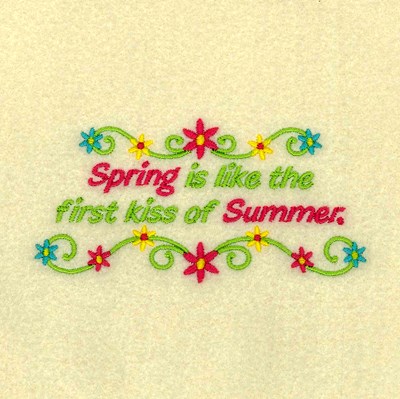Kiss of Summer Machine Embroidery Design