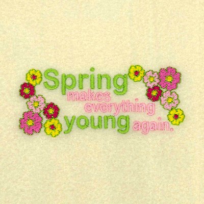 Young Again Machine Embroidery Design