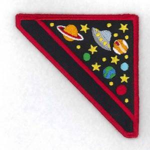 Picture of Outer Space Bookmark Corner Machine Embroidery Design