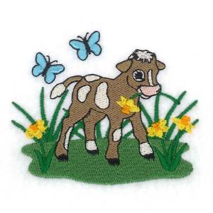 Picture of Spring Calf Machine Embroidery Design