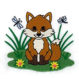Picture of Spring Fox Machine Embroidery Design