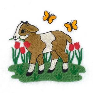 Picture of Spring Goat Machine Embroidery Design