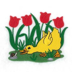 Picture of Spring Duck Machine Embroidery Design