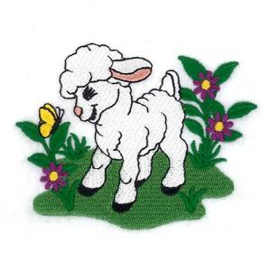Picture of Spring Lamb Machine Embroidery Design