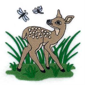 Picture of Spring Deer Machine Embroidery Design