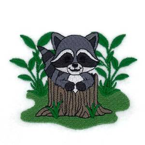 Picture of Spring Raccoon Machine Embroidery Design