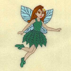 Picture of Green Fairy Machine Embroidery Design