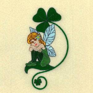 Picture of Shamrock Fairy Machine Embroidery Design