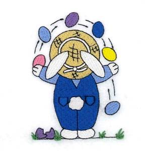 Picture of Bunny Juggling Machine Embroidery Design