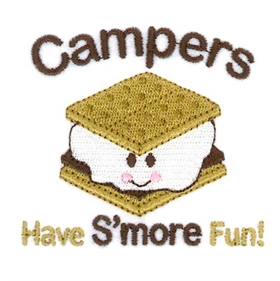 Campers Have Smore Fun Machine Embroidery Design