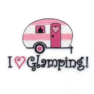 Picture of I Love Glamping Machine Embroidery Design