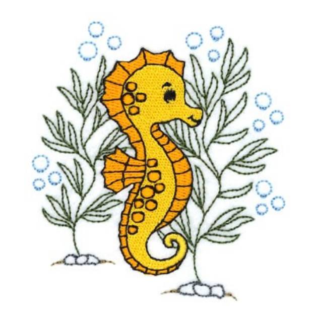 Picture of Adorable Seahorse Machine Embroidery Design