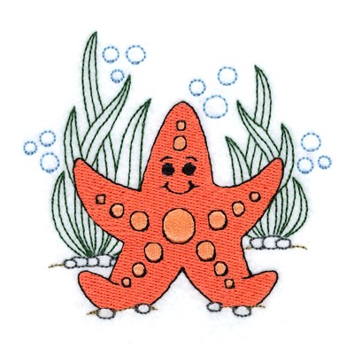 Adorable Starfish Machine Embroidery Design