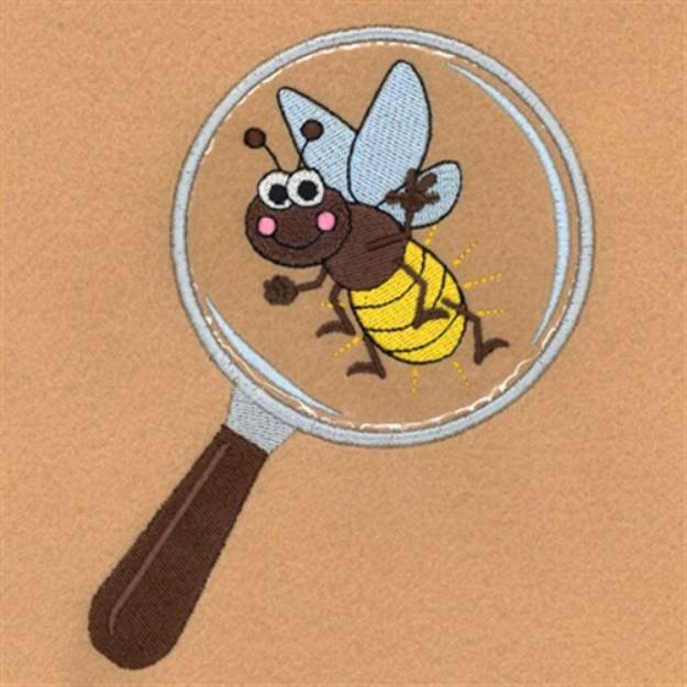 Picture of Cute Firefly Magnified Machine Embroidery Design
