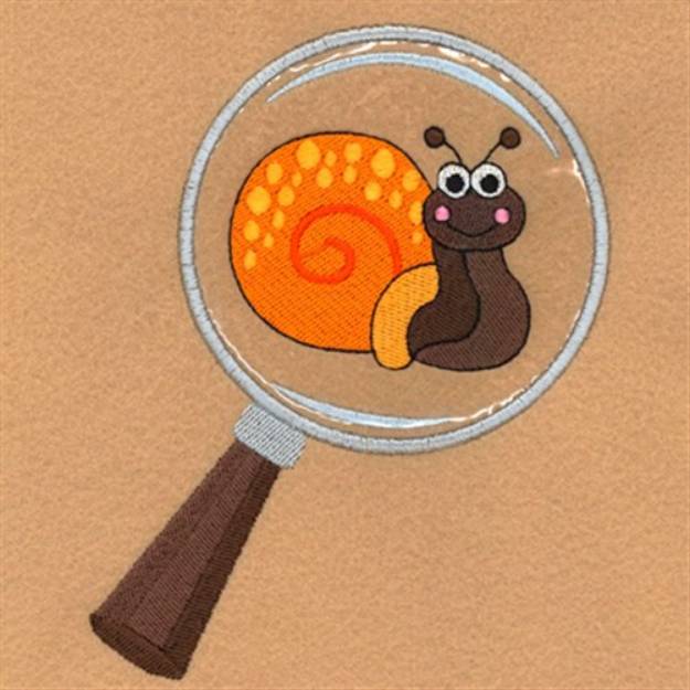 Picture of Cute Snail Magnified Machine Embroidery Design