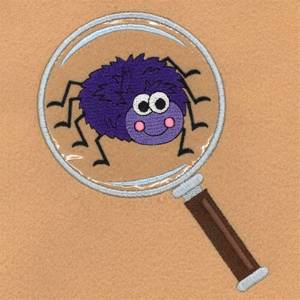 Picture of Cute Spider Magnified Machine Embroidery Design