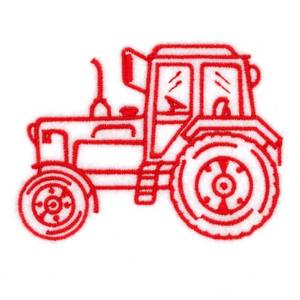 Picture of Tractor Outline 2 Machine Embroidery Design
